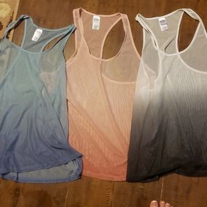 Three Victoria secret Large mesh tanks